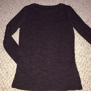 A new day dark purple long sleeve shirt